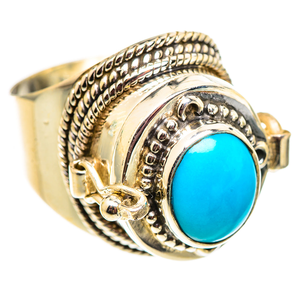 Sleeping Beauty Turquoise Rings handcrafted by Anasilvercos - RING124604 - Photo 2