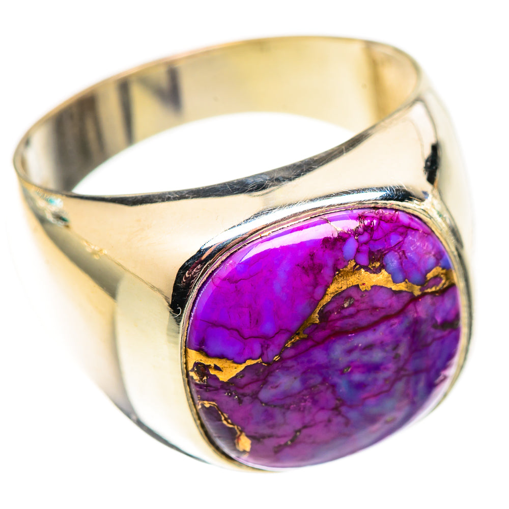 Purple Copper Composite Turquoise Rings handcrafted by Anasilvercos - RING124636 - Photo 2