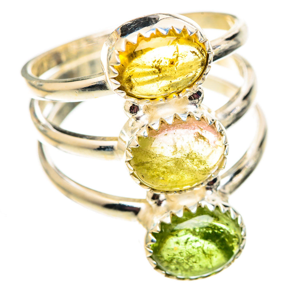 Green Tourmaline Rings handcrafted by Anasilvercos - RING124640 - Photo 2