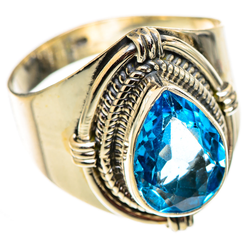 Swiss Blue Topaz Rings handcrafted by Anasilvercos - RING124648 - Photo 2