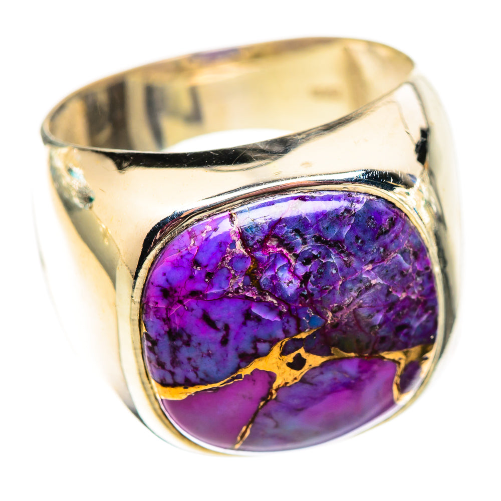 Purple Copper Composite Turquoise Rings handcrafted by Anasilvercos - RING124679 - Photo 2
