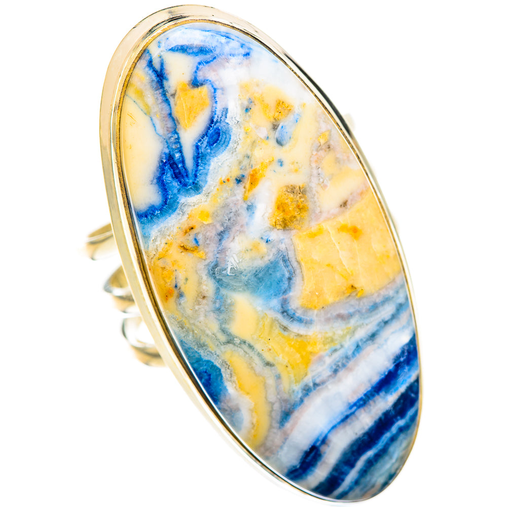 Blue Scheelite Rings handcrafted by Anasilvercos - RING124700 - Photo 2