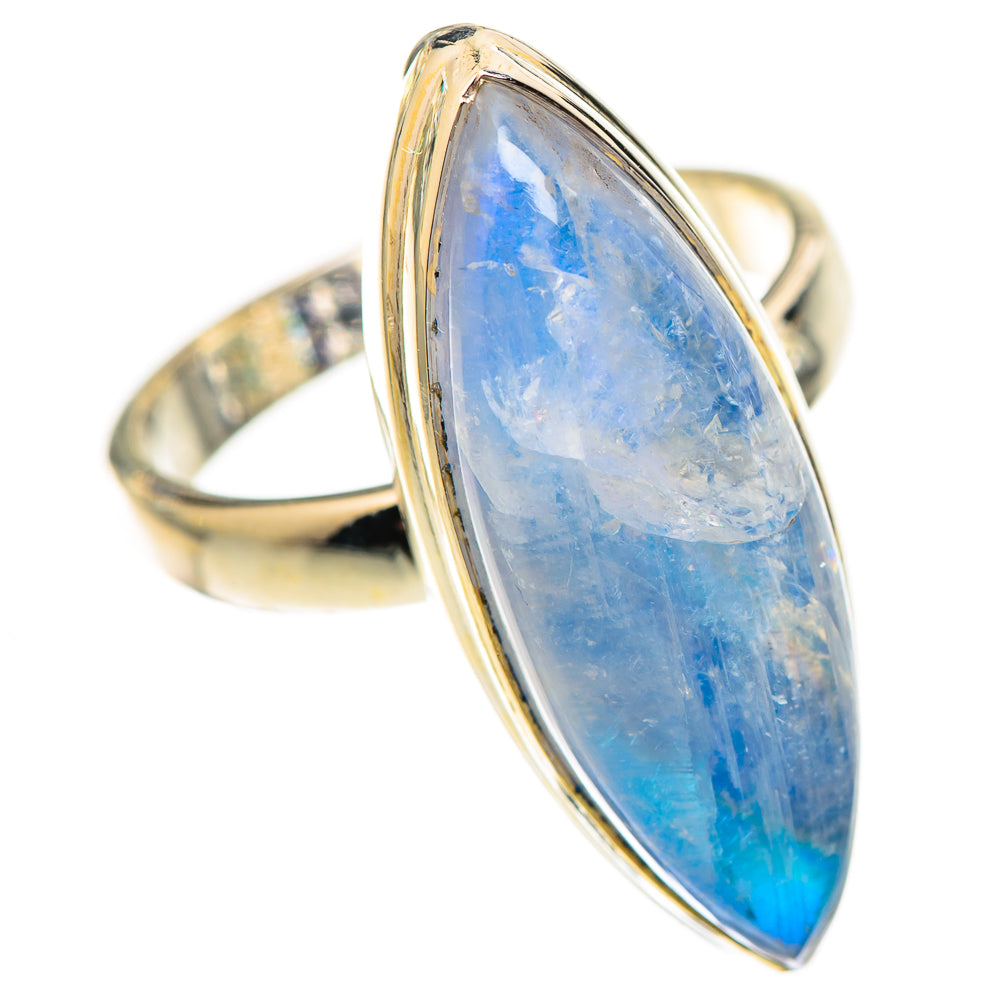 Rainbow Moonstone Rings handcrafted by Anasilvercos - RING124704 - Photo 2