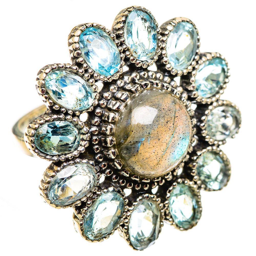 Labradorite Rings handcrafted by Anasilvercos - RING124706 - Photo 2
