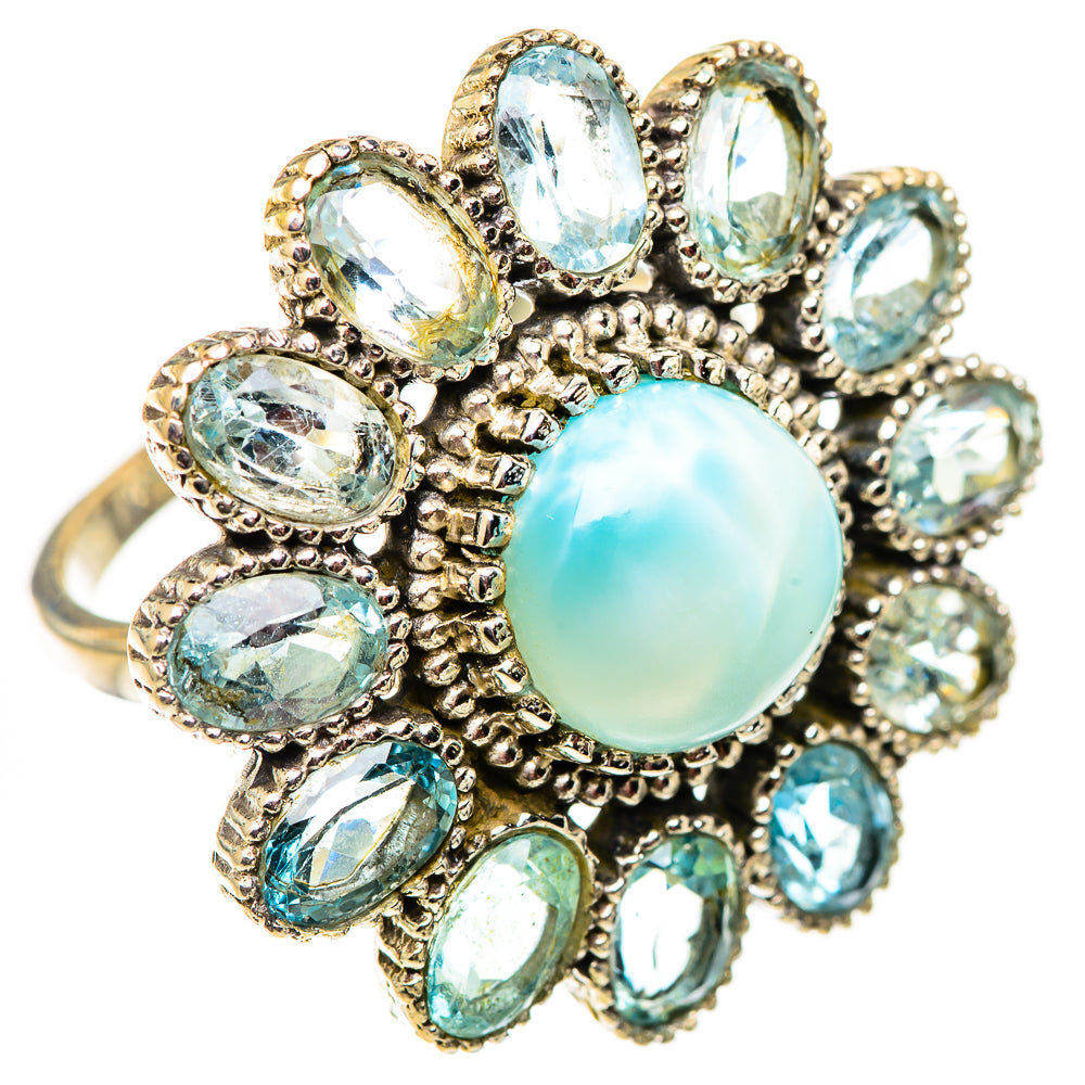 Larimar Rings handcrafted by Anasilvercos - RING124708 - Photo 2