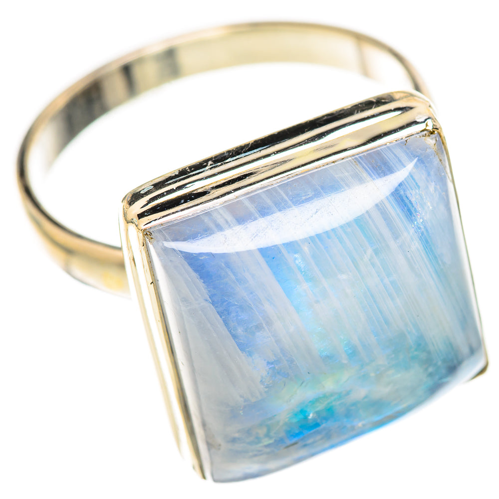 Rainbow Moonstone Rings handcrafted by Anasilvercos - RING124737 - Photo 2