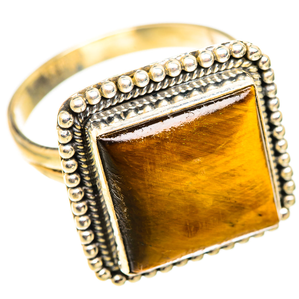 Tiger Eye Rings handcrafted by Anasilvercos - RING124745 - Photo 2
