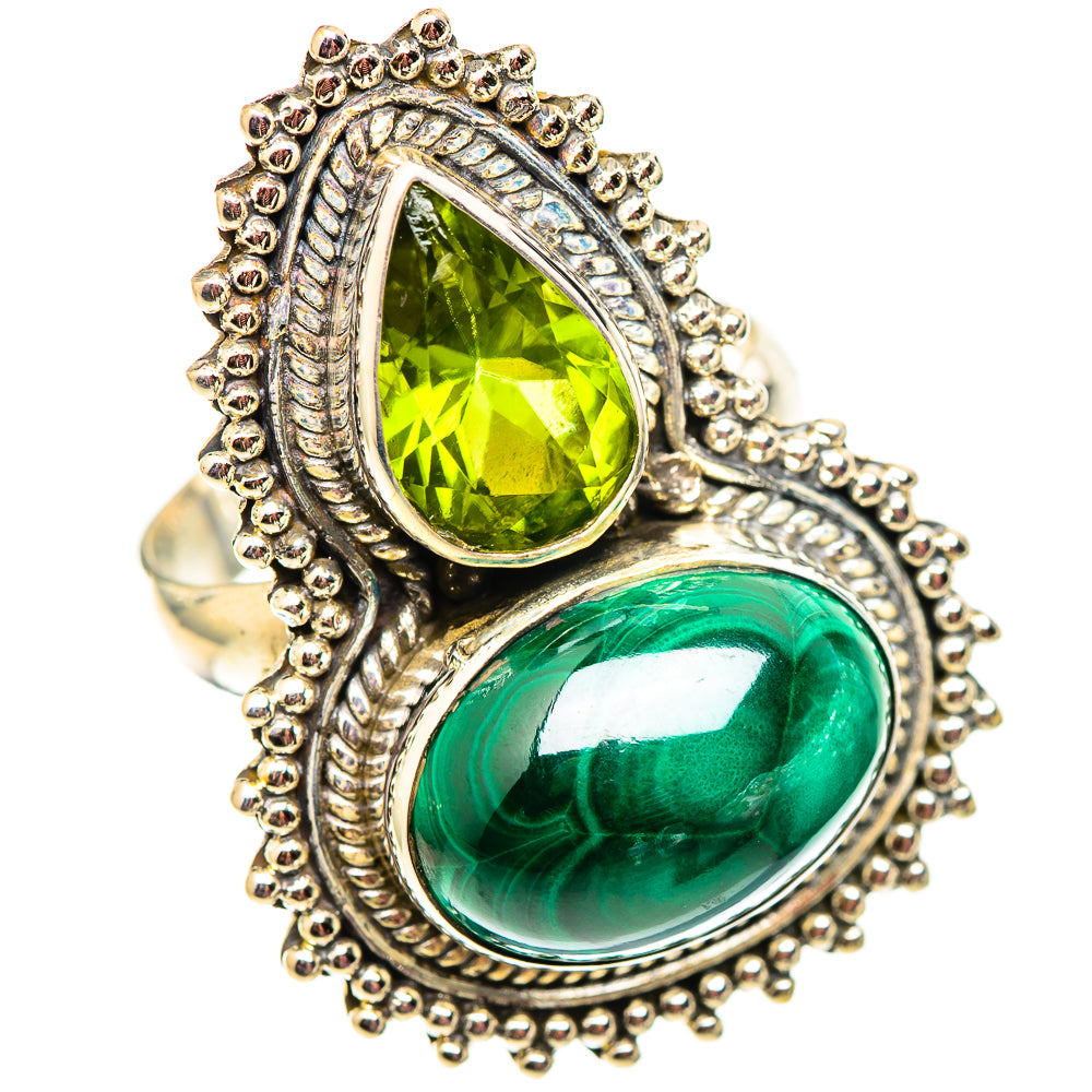 Malachite Rings handcrafted by Anasilvercos - RING124773 - Photo 2