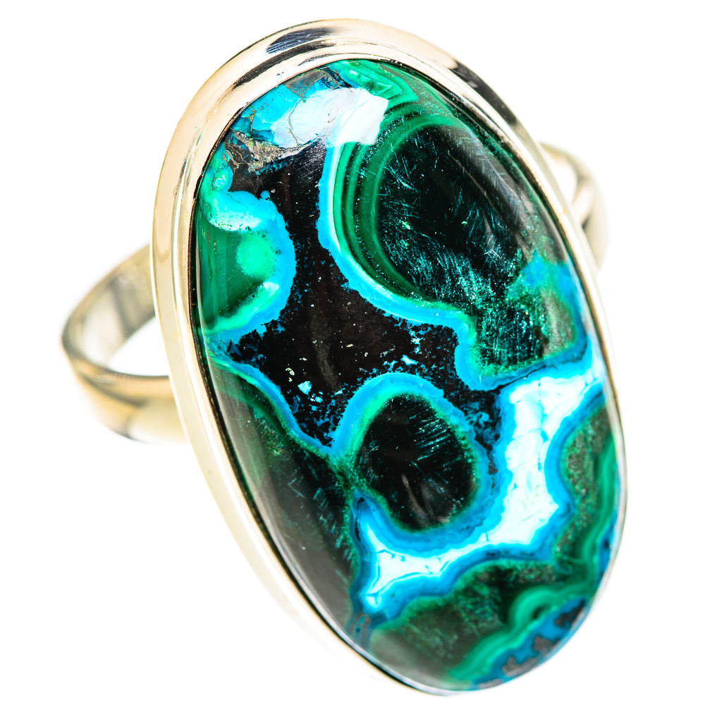 Malachite In Chrysocolla Rings handcrafted by Anasilvercos - RING124774 - Photo 2