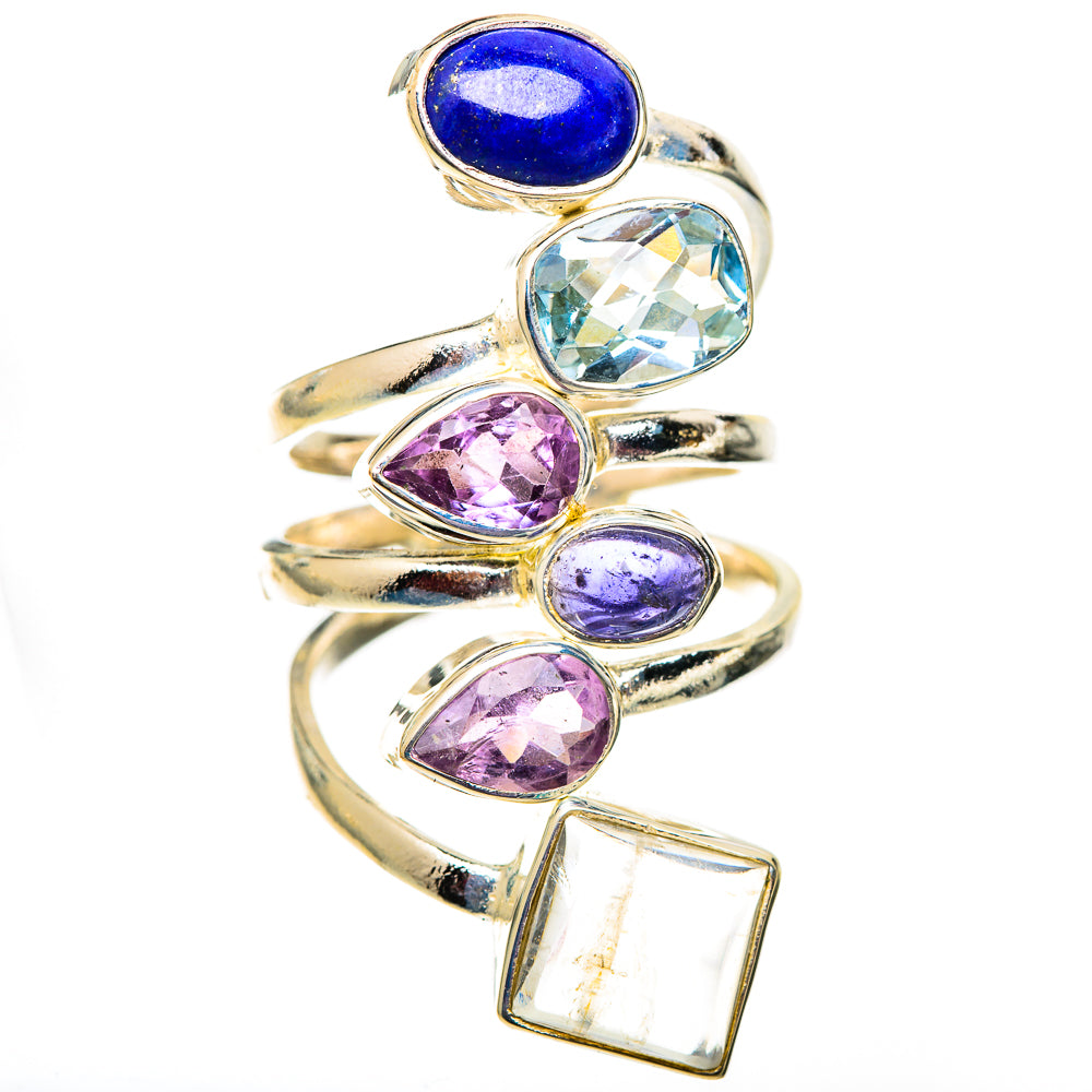 Rainbow Moonstone Rings handcrafted by Anasilvercos - RING124796 - Photo 2