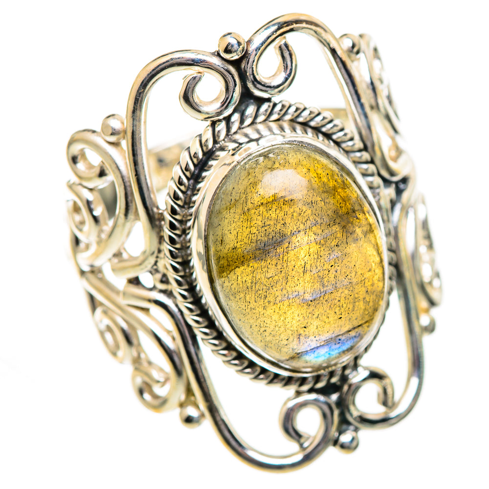 Labradorite Rings handcrafted by Anasilvercos - RING124797 - Photo 2