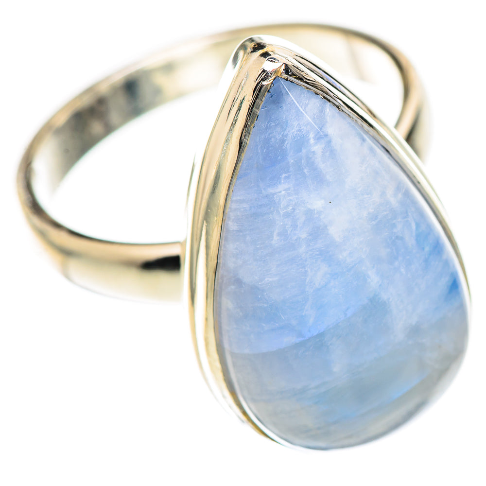 Rainbow Moonstone Rings handcrafted by Anasilvercos - RING124800 - Photo 2