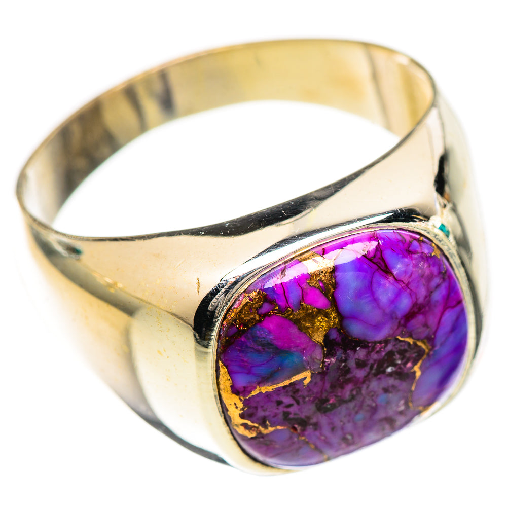 Purple Copper Composite Turquoise Rings handcrafted by Anasilvercos - RING124812 - Photo 2