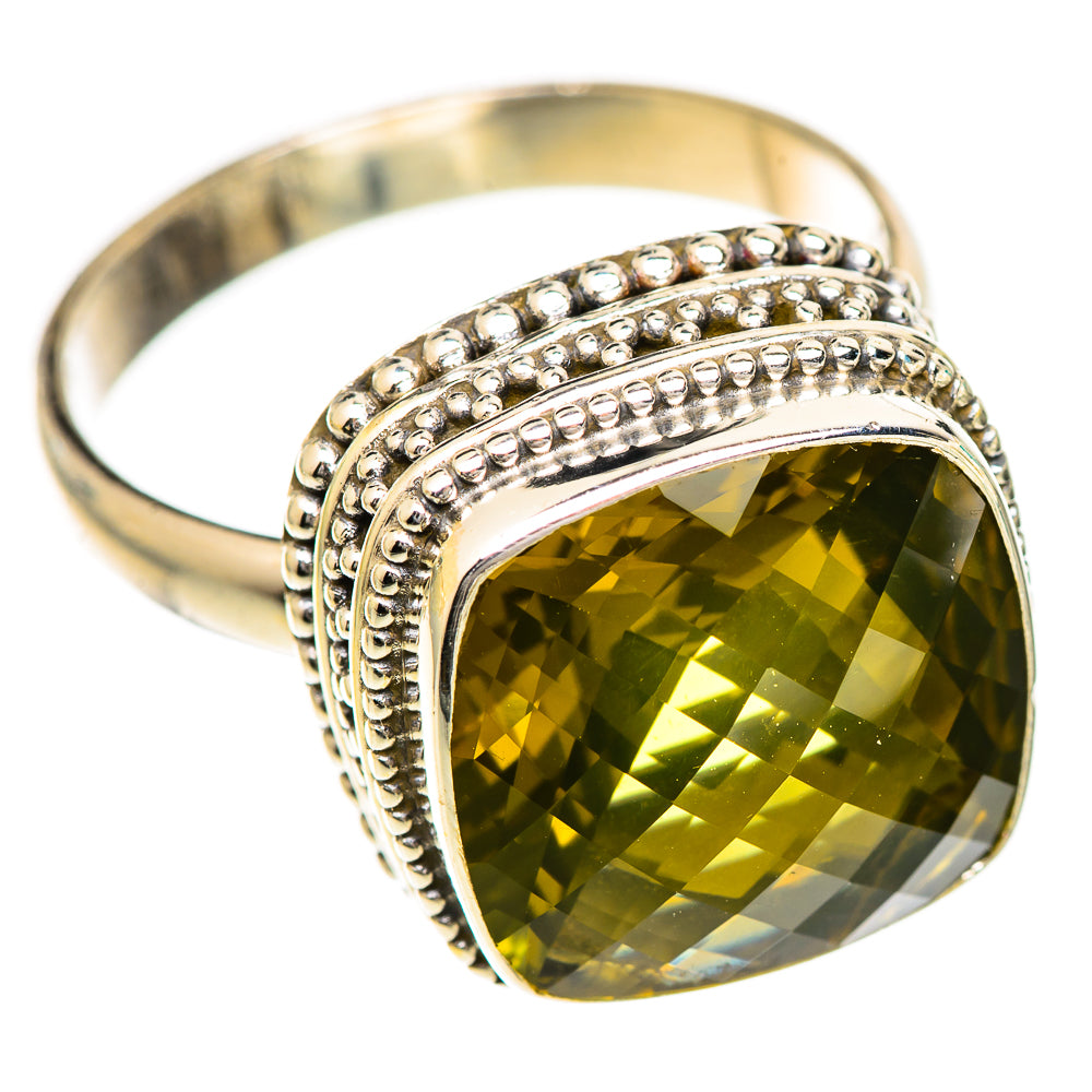 Olive Quartz Rings handcrafted by Anasilvercos - RING124820 - Photo 2