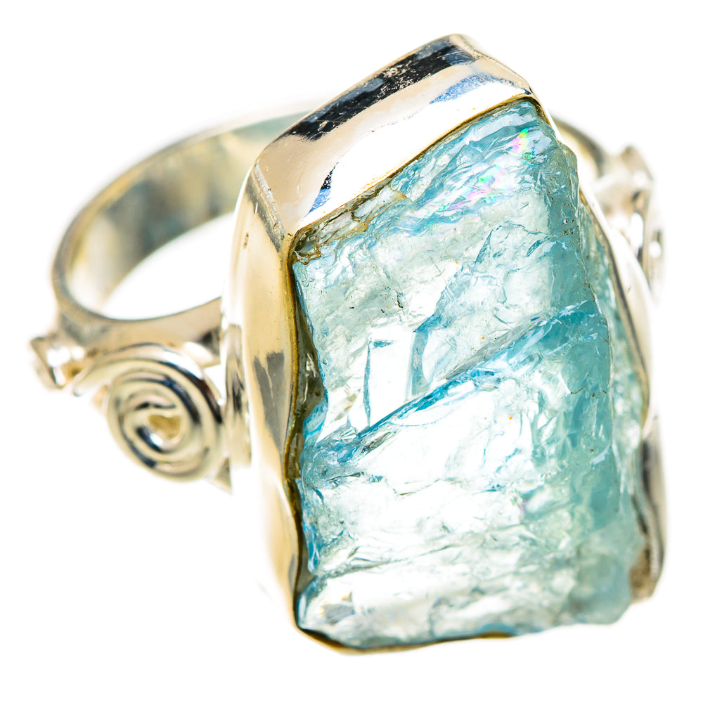 Aquamarine Rings handcrafted by Anasilvercos - RING124821 - Photo 2