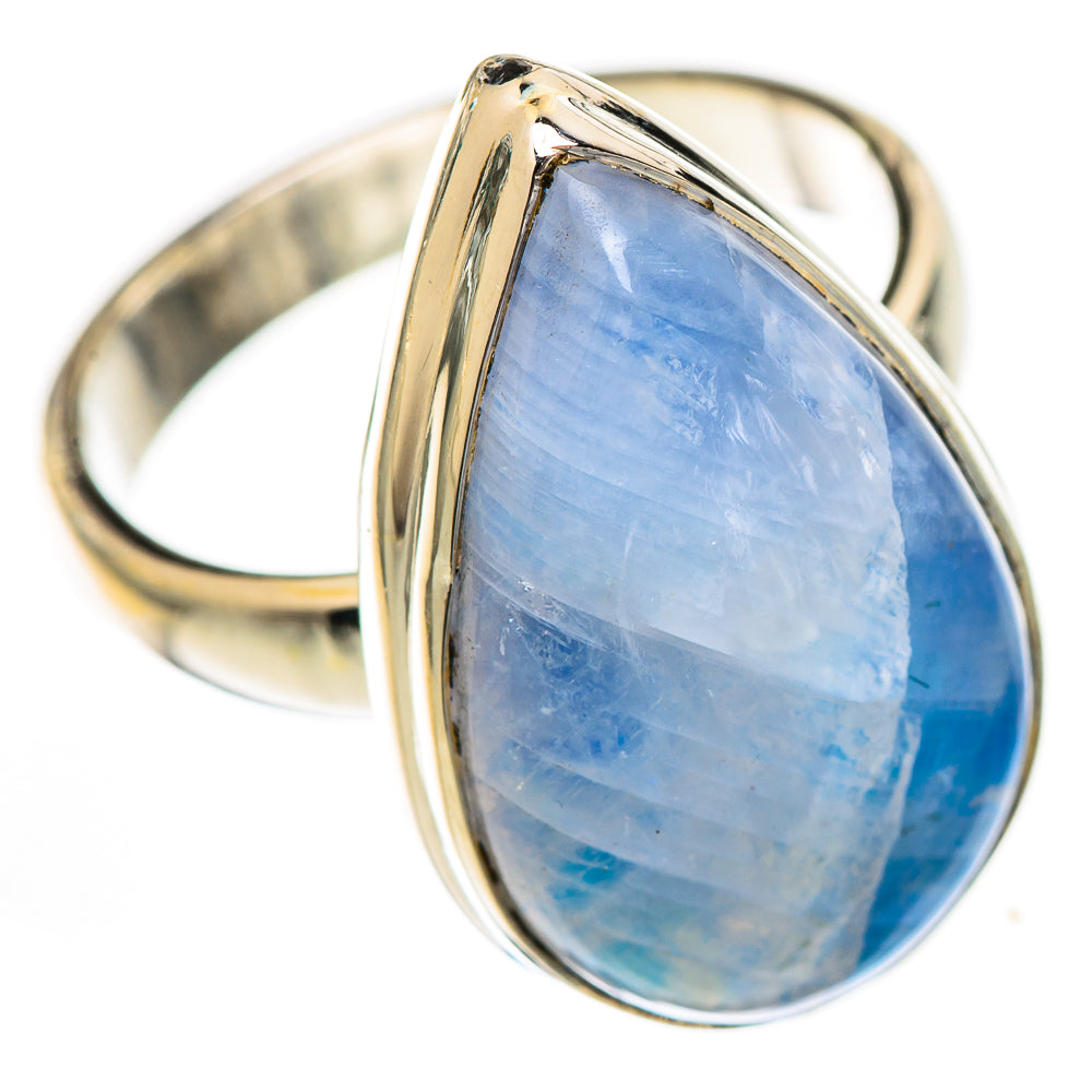 Rainbow Moonstone Rings handcrafted by Anasilvercos - RING124825 - Photo 2