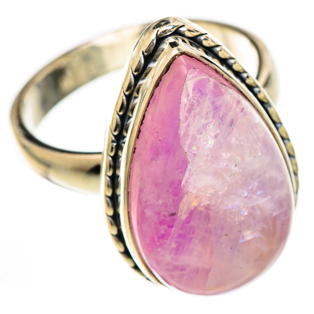 Pink Moonstone Rings handcrafted by Anasilvercos - RING124836 - Photo 2