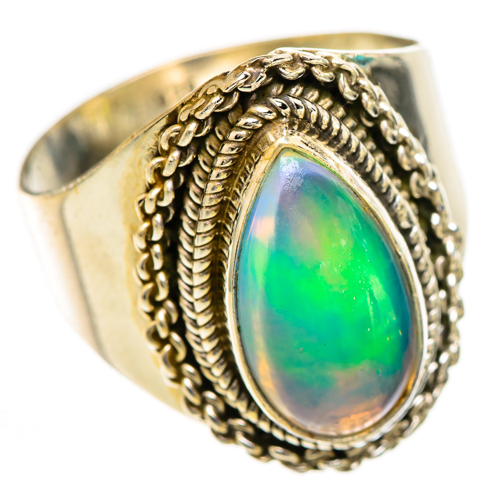 Ethiopian Opal Rings handcrafted by Anasilvercos - RING124843 - Photo 2