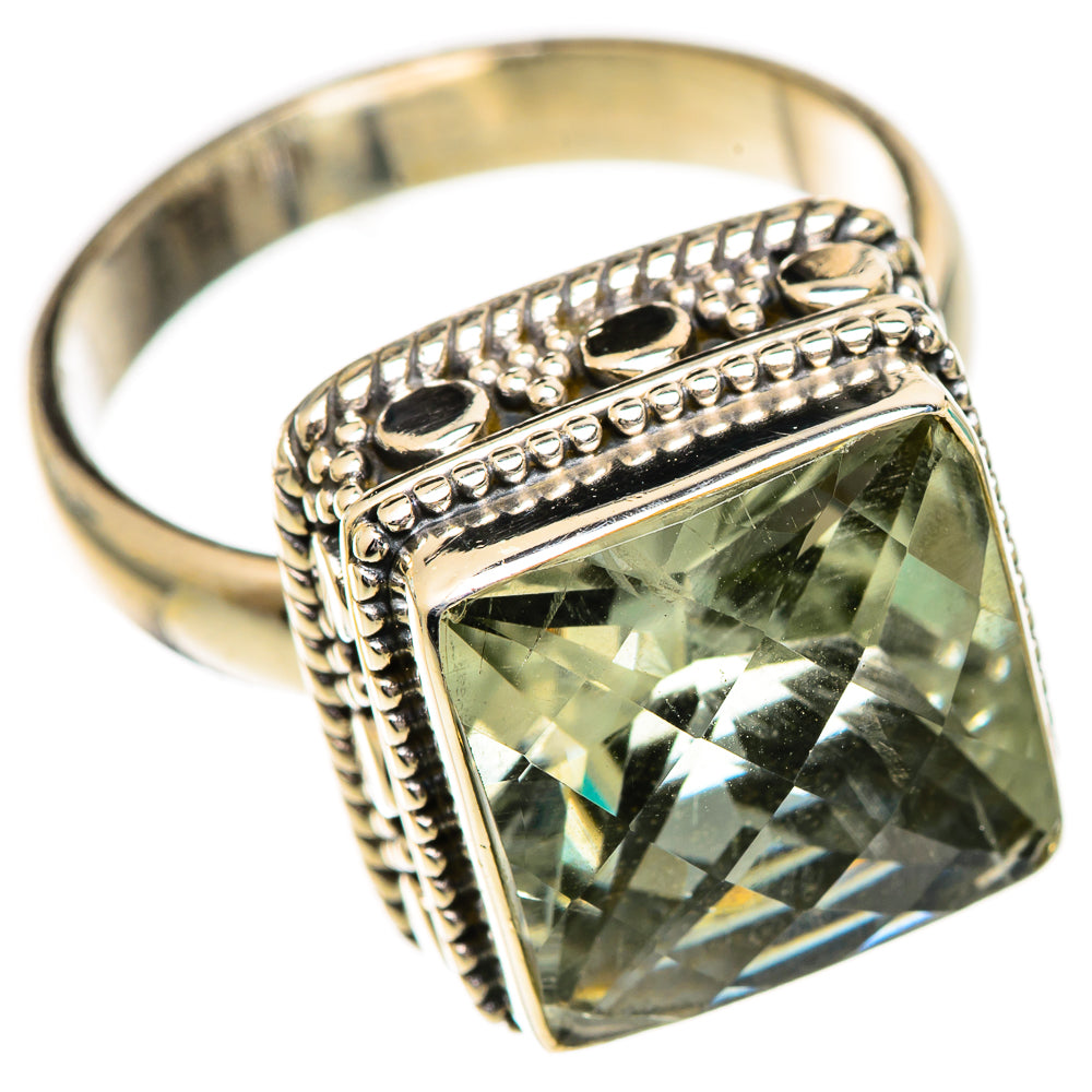 Green Amethyst Rings handcrafted by Anasilvercos - RING124853 - Photo 2