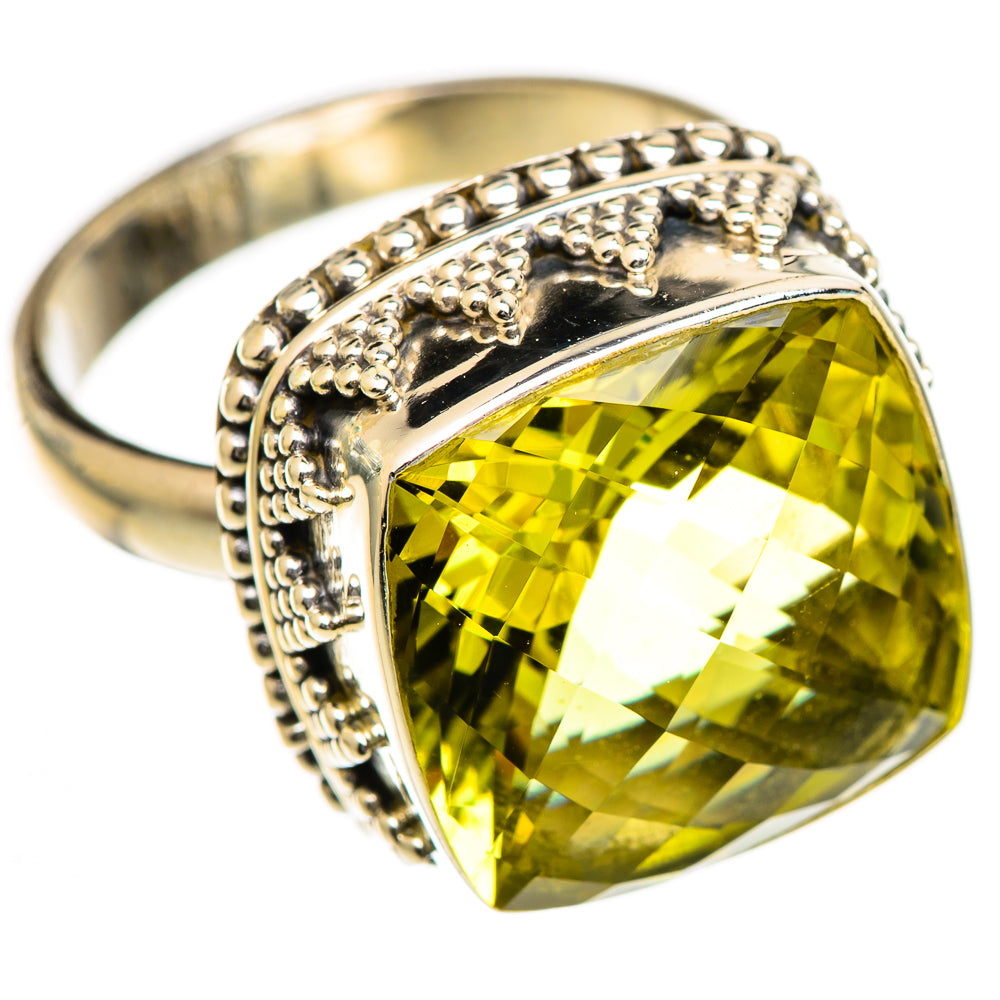 Lemon Quartz Rings handcrafted by Anasilvercos - RING124868 - Photo 2