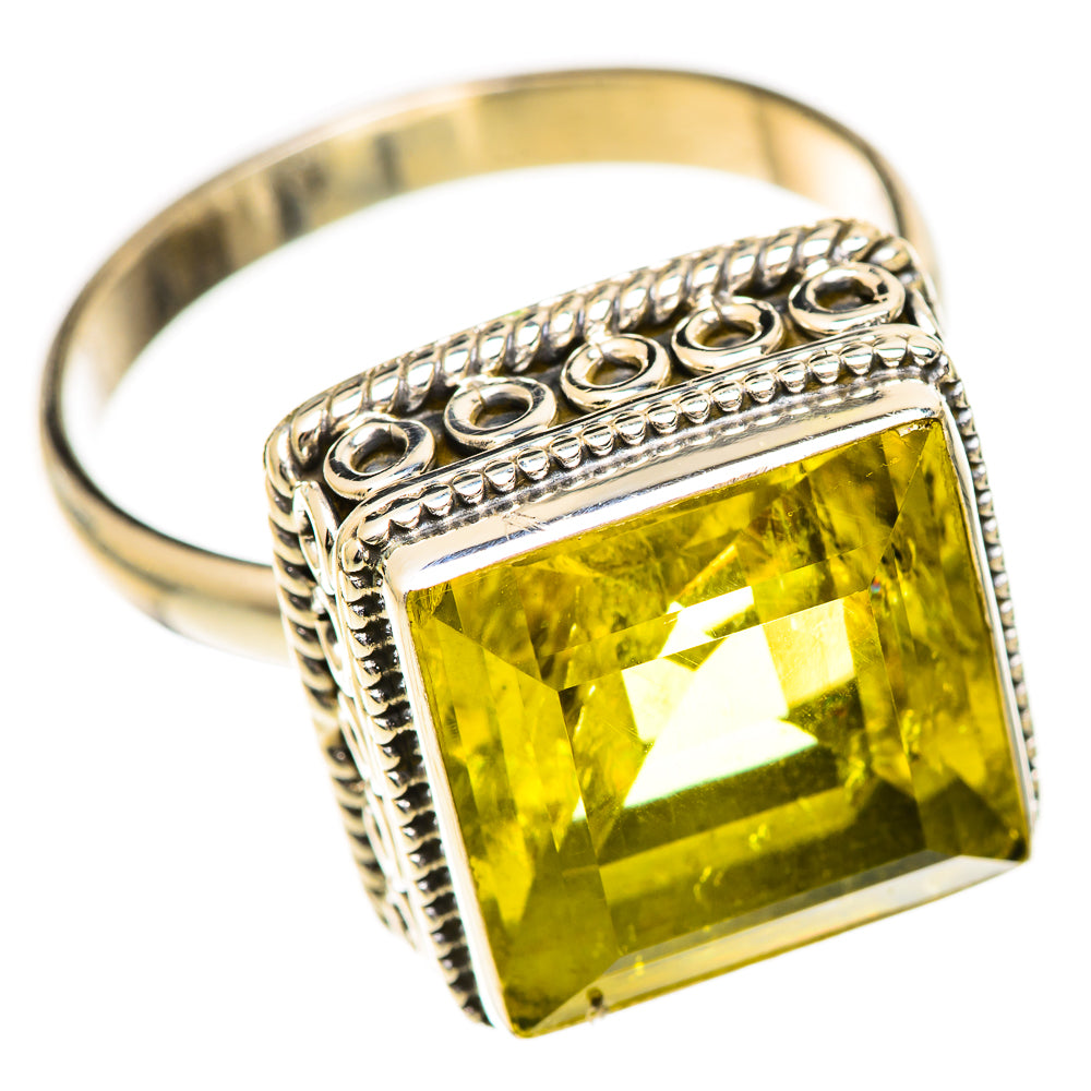 Lemon Quartz Rings handcrafted by Anasilvercos - RING124869 - Photo 2