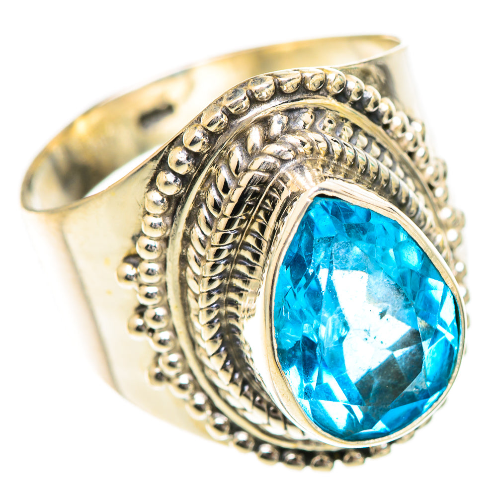 Swiss Blue Topaz Rings handcrafted by Anasilvercos - RING124871 - Photo 2