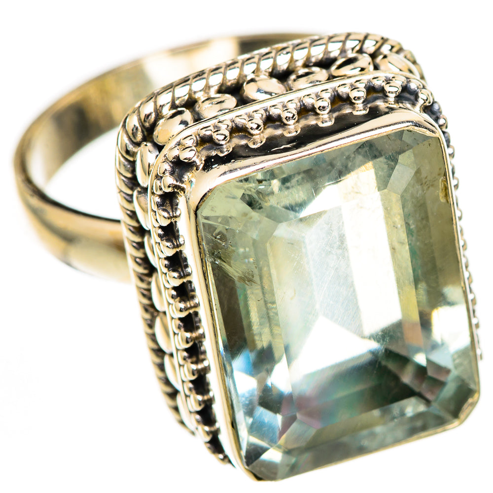 Green Amethyst Rings handcrafted by Anasilvercos - RING124879 - Photo 2