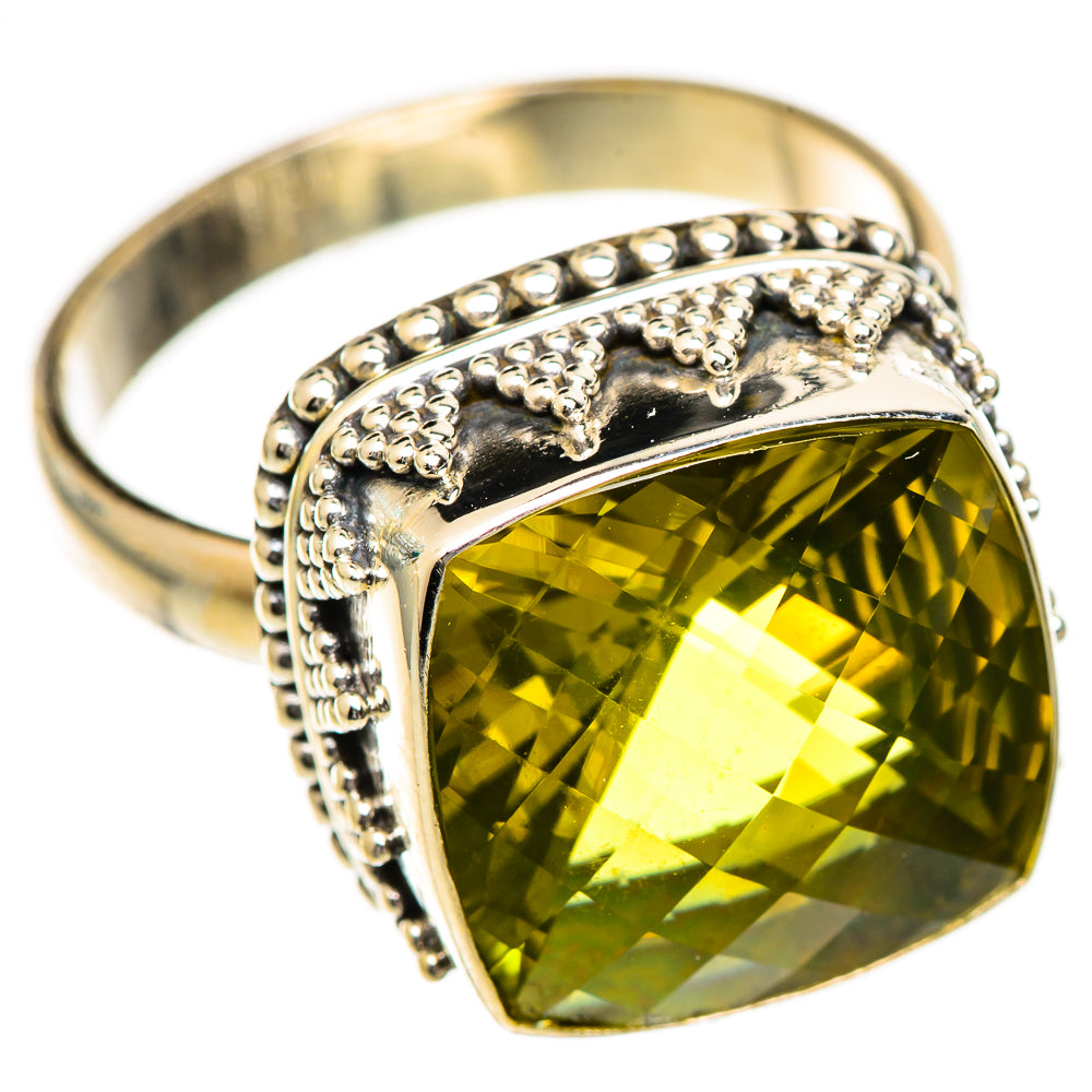Olive Quartz Rings handcrafted by Anasilvercos - RING124892 - Photo 2