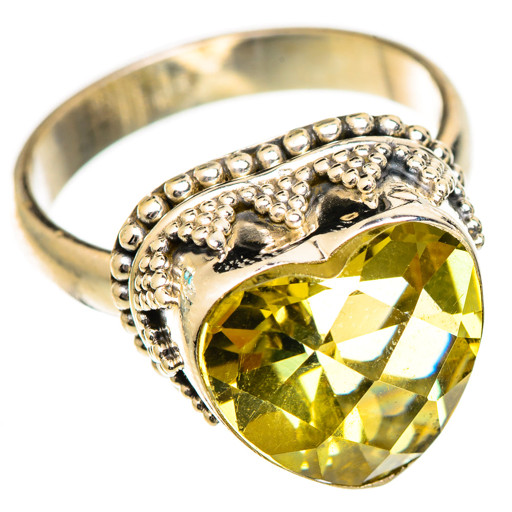Lemon Quartz Rings handcrafted by Anasilvercos - RING124893 - Photo 2