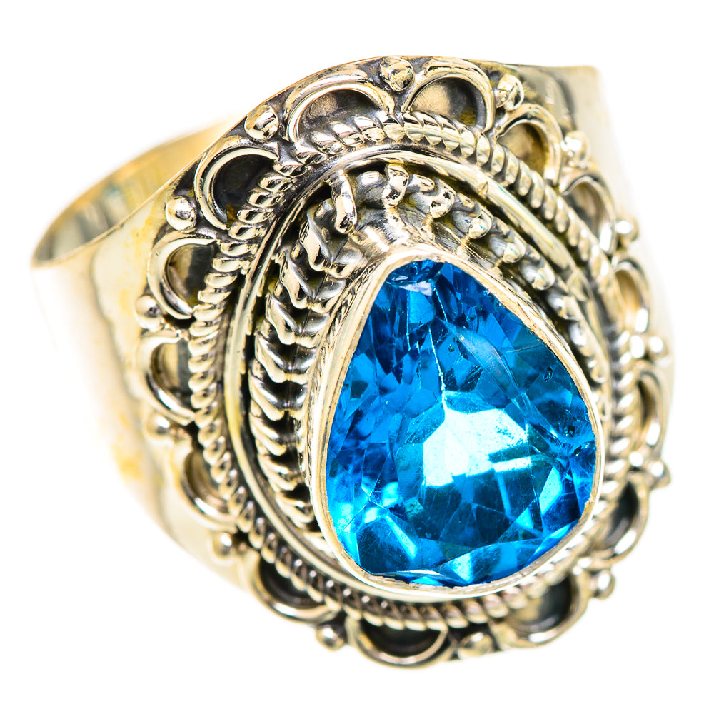Swiss Blue Topaz Rings handcrafted by Anasilvercos - RING124896 - Photo 2