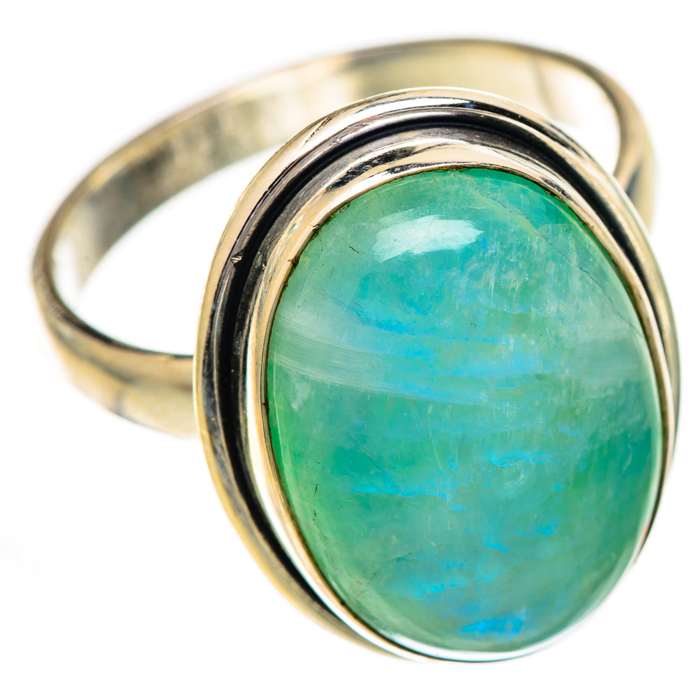 Green Moonstone Rings handcrafted by Anasilvercos - RING124902 - Photo 2