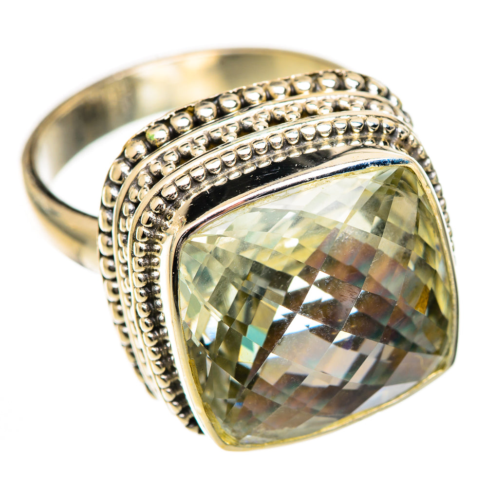 Green Amethyst Rings handcrafted by Anasilvercos - RING124903 - Photo 2