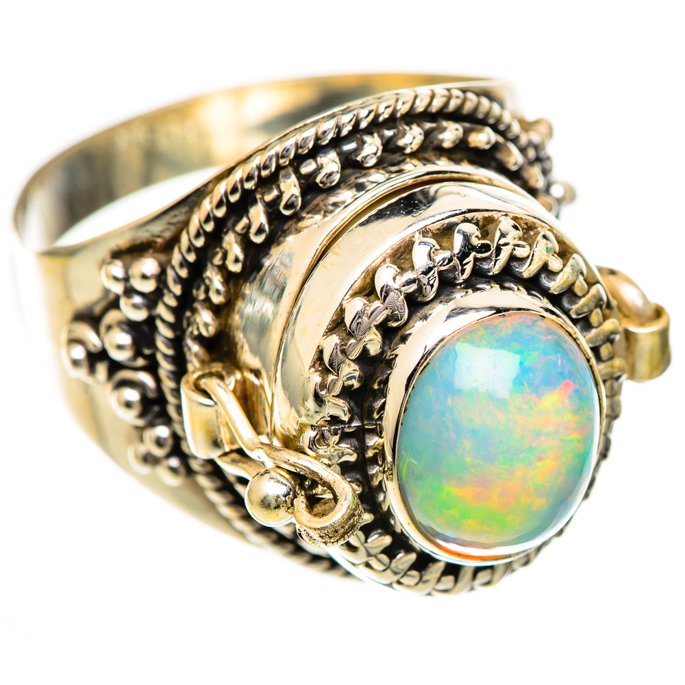 Ethiopian Opal Rings handcrafted by Anasilvercos - RING124915 - Photo 2