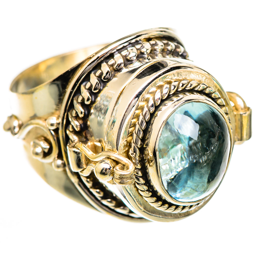 Aquamarine Rings handcrafted by Anasilvercos - RING124918 - Photo 2