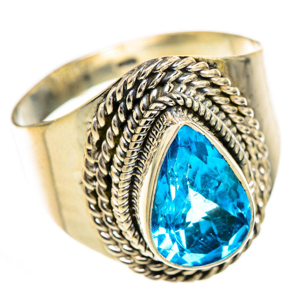 Swiss Blue Topaz Rings handcrafted by Anasilvercos - RING124921 - Photo 2