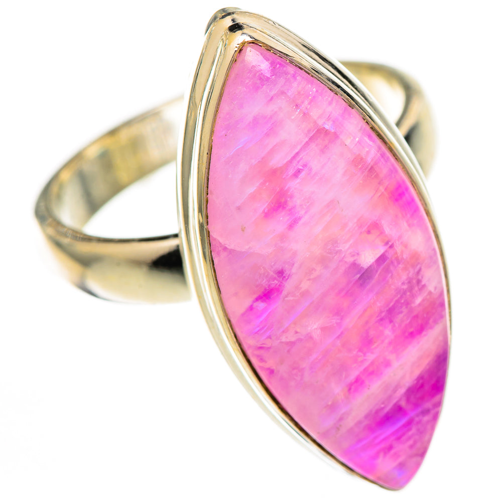 Pink Moonstone Rings handcrafted by Anasilvercos - RING124928 - Photo 2