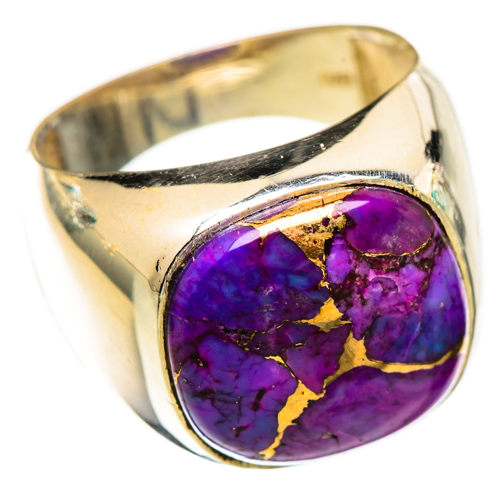 Purple Copper Composite Turquoise Rings handcrafted by Anasilvercos - RING124930 - Photo 2