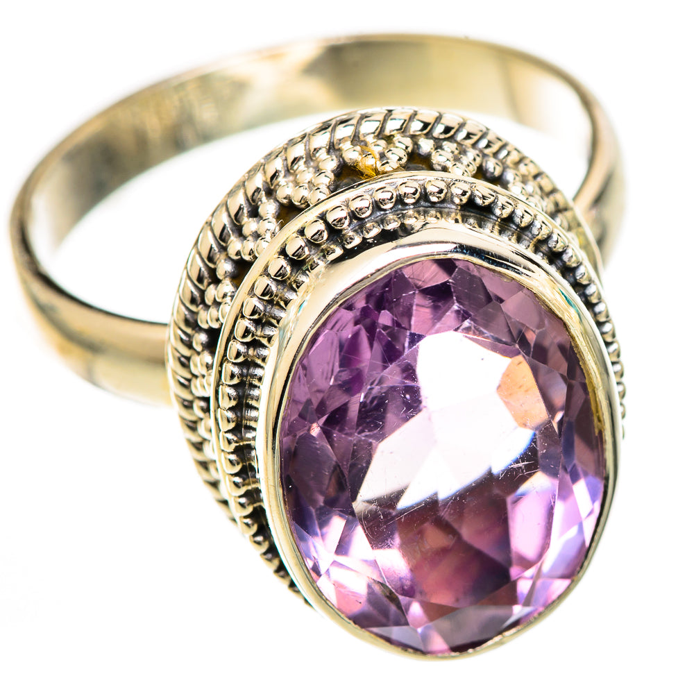 Pink Amethyst Rings handcrafted by Anasilvercos - RING124931 - Photo 2