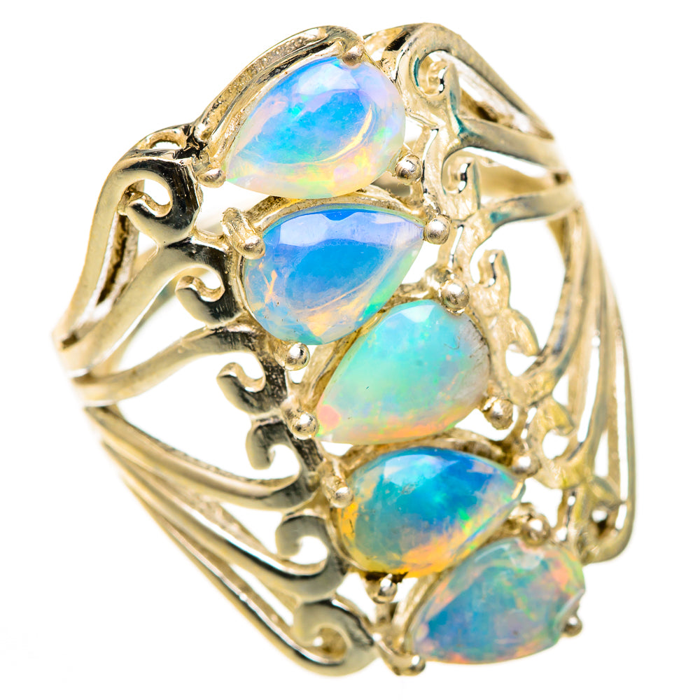 Ethiopian Opal Rings handcrafted by Anasilvercos - RING124937 - Photo 2