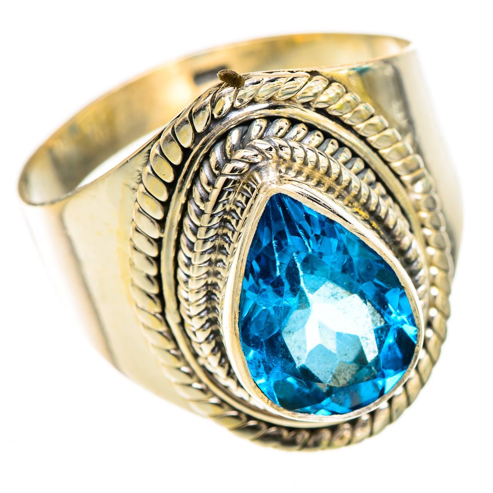 Swiss Blue Topaz Rings handcrafted by Anasilvercos - RING124939 - Photo 2