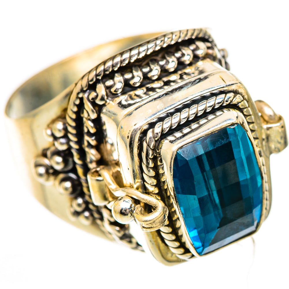 Swiss Blue Topaz Rings handcrafted by Anasilvercos - RING124943 - Photo 2