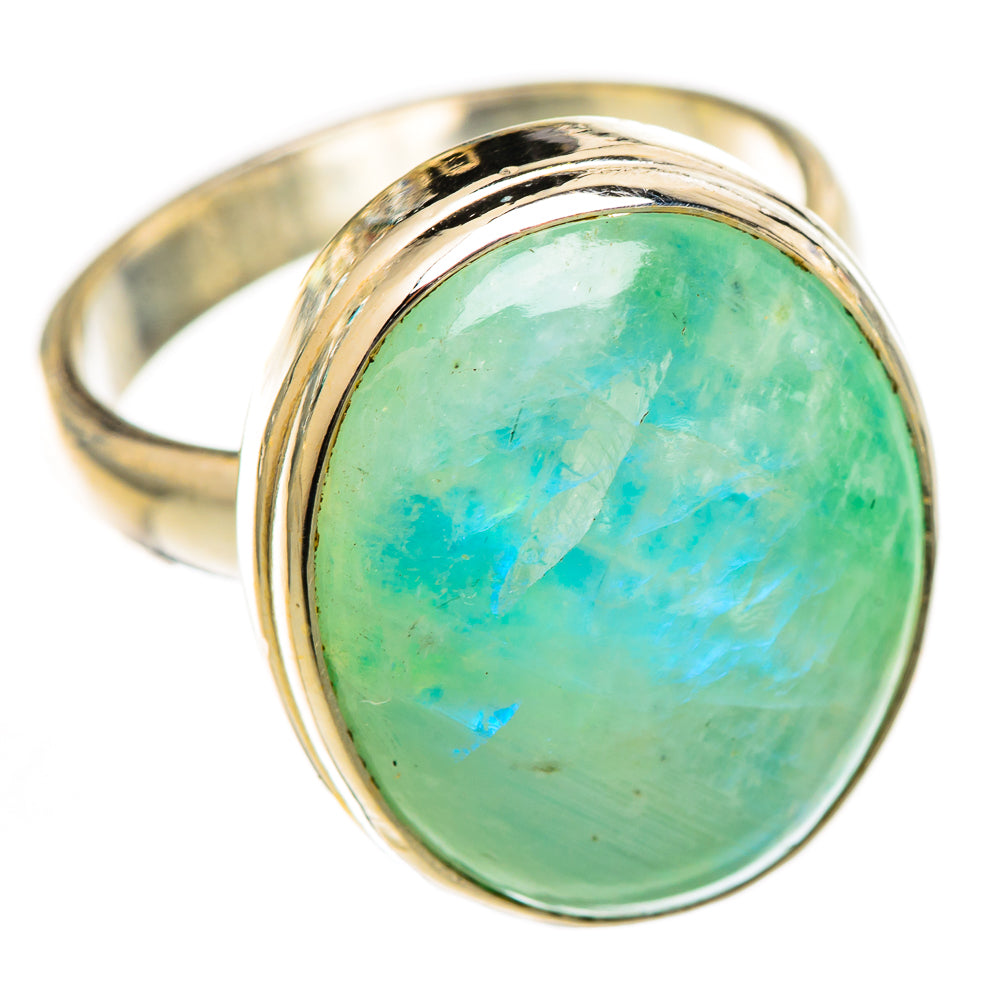 Green Moonstone Rings handcrafted by Anasilvercos - RING124948 - Photo 2