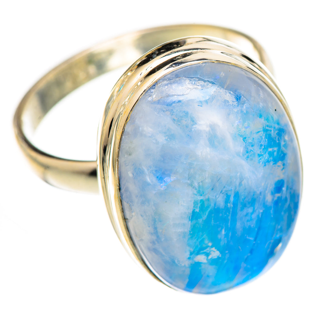 Rainbow Moonstone Rings handcrafted by Anasilvercos - RING124979 - Photo 2