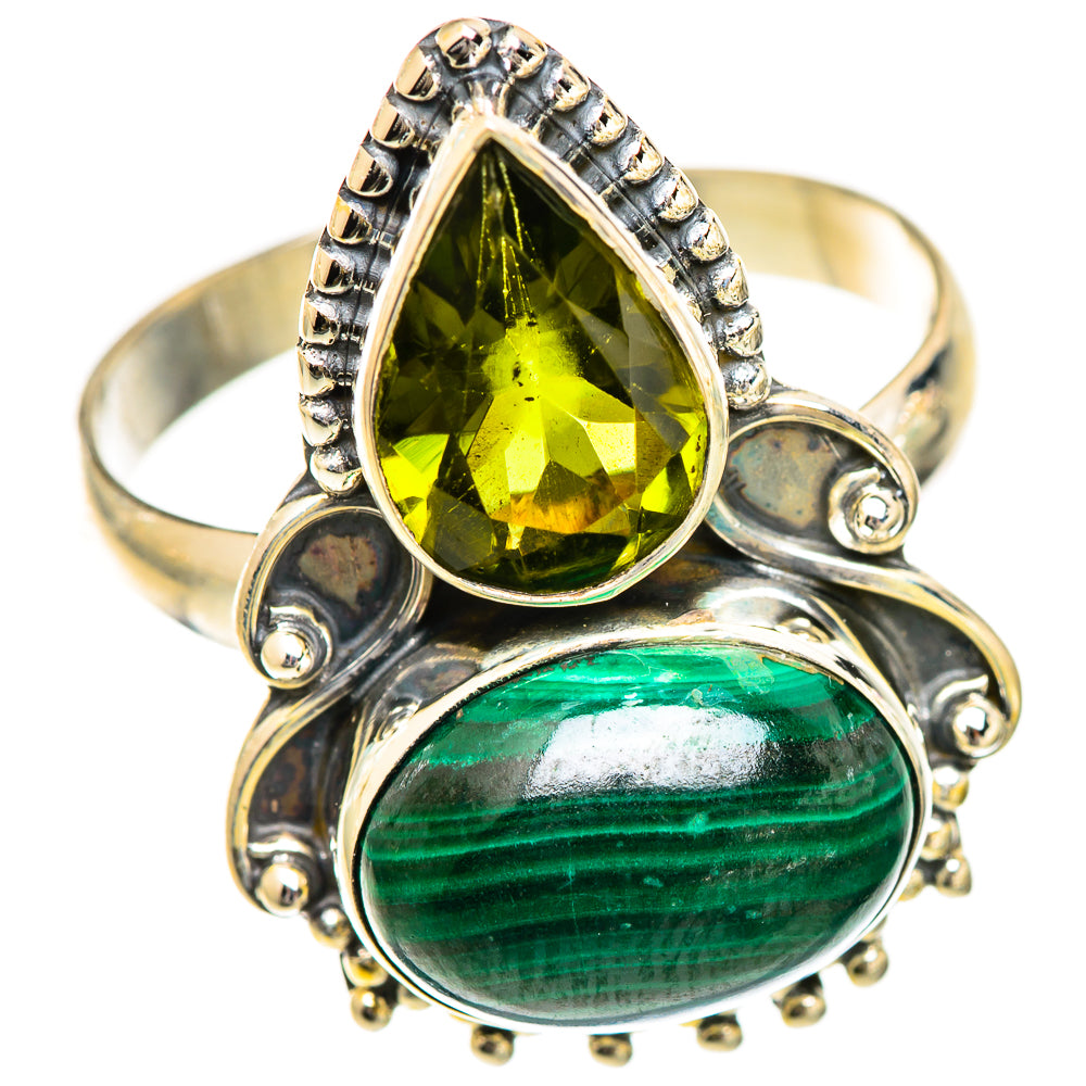 Malachite Rings handcrafted by Anasilvercos - RING124981 - Photo 2