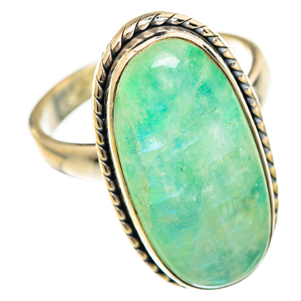 Green Moonstone Rings handcrafted by Anasilvercos - RING124982 - Photo 2