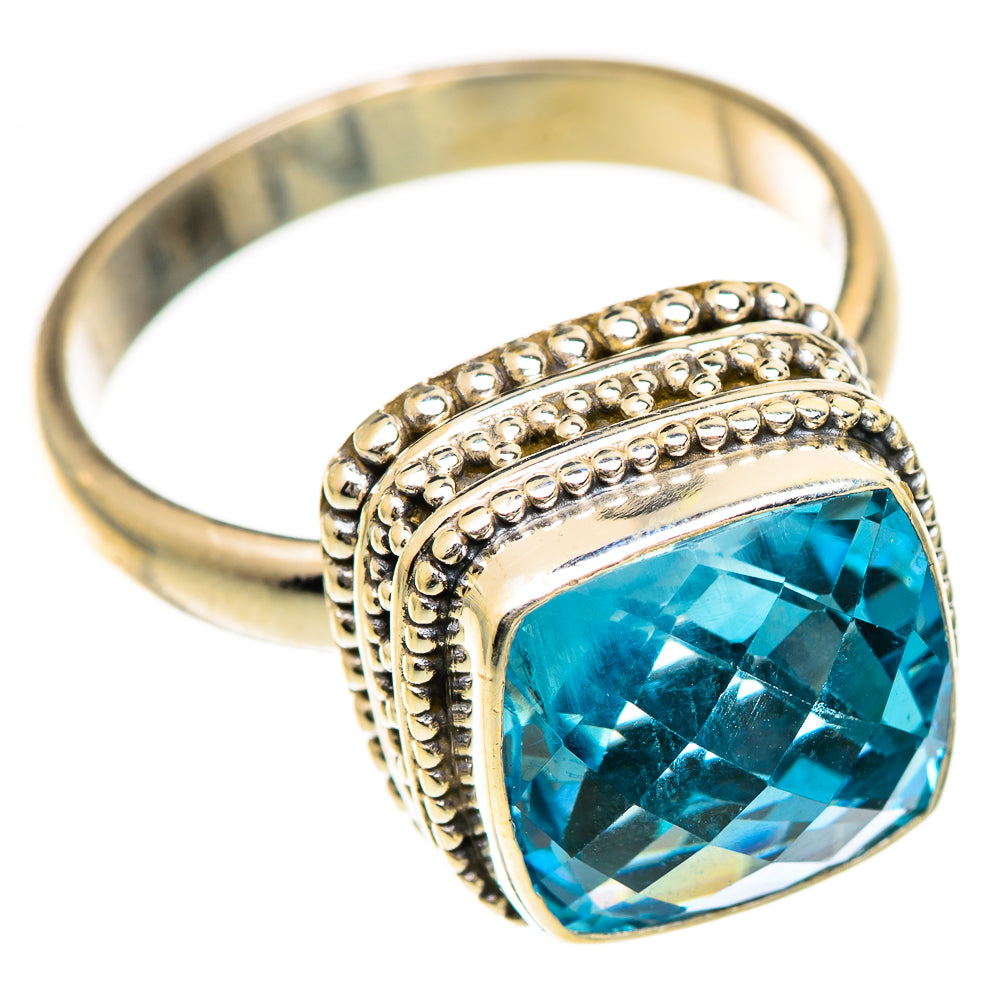 Swiss Blue Topaz Rings handcrafted by Anasilvercos - RING124991 - Photo 2