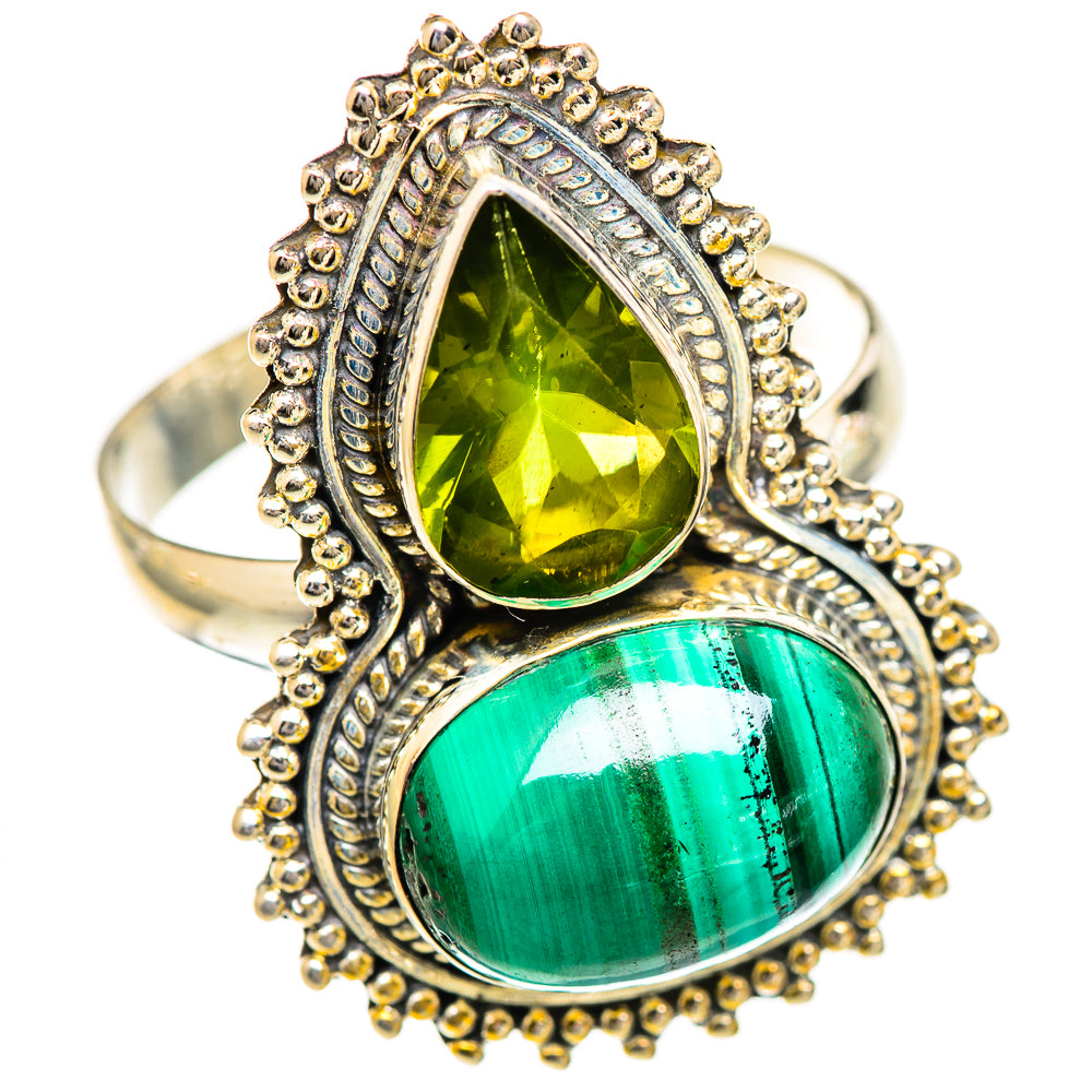 Malachite Rings handcrafted by Anasilvercos - RING124997 - Photo 2