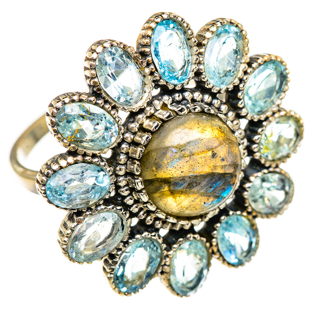 Labradorite Rings handcrafted by Anasilvercos - RING125019 - Photo 2