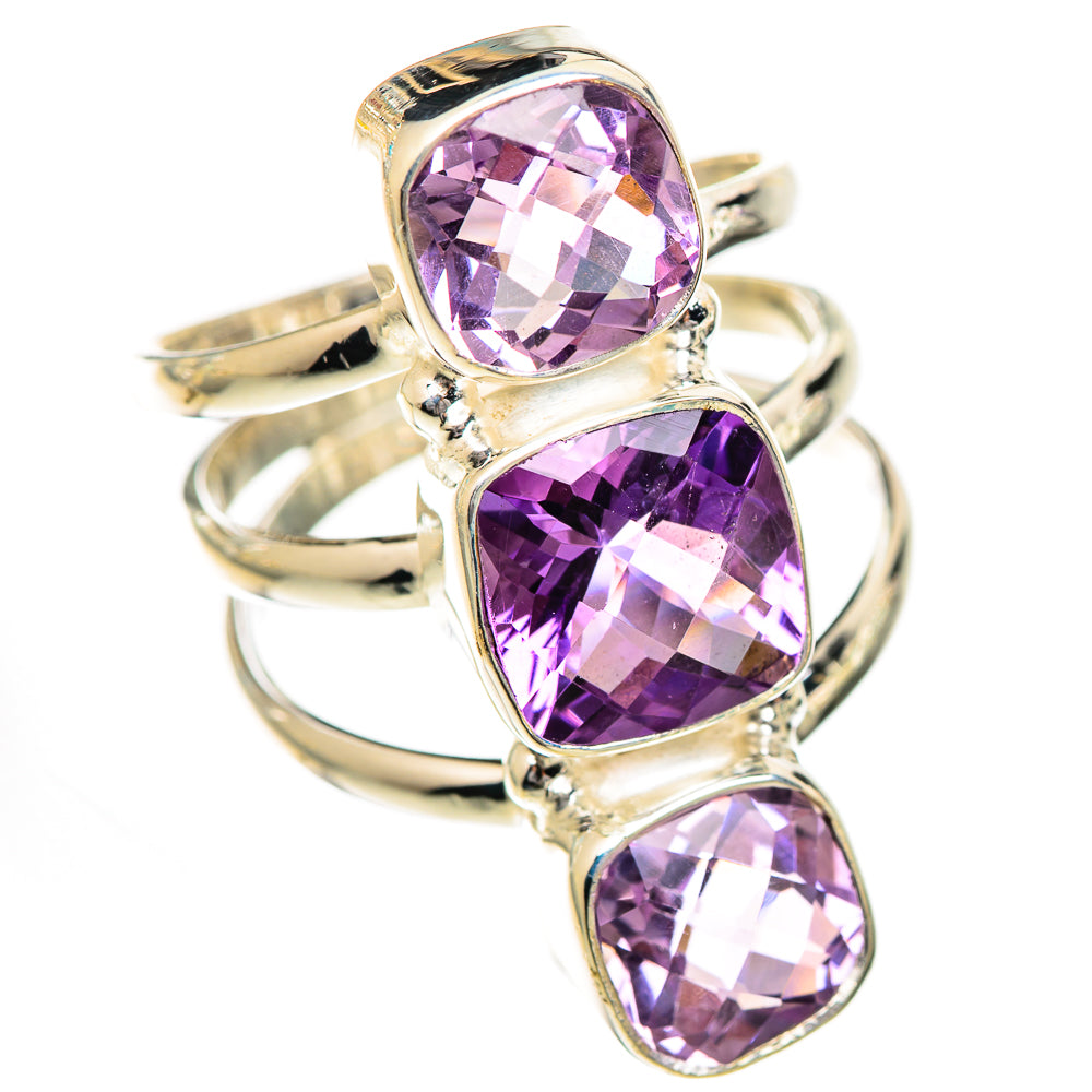 Amethyst Rings handcrafted by Anasilvercos - RING125032 - Photo 2