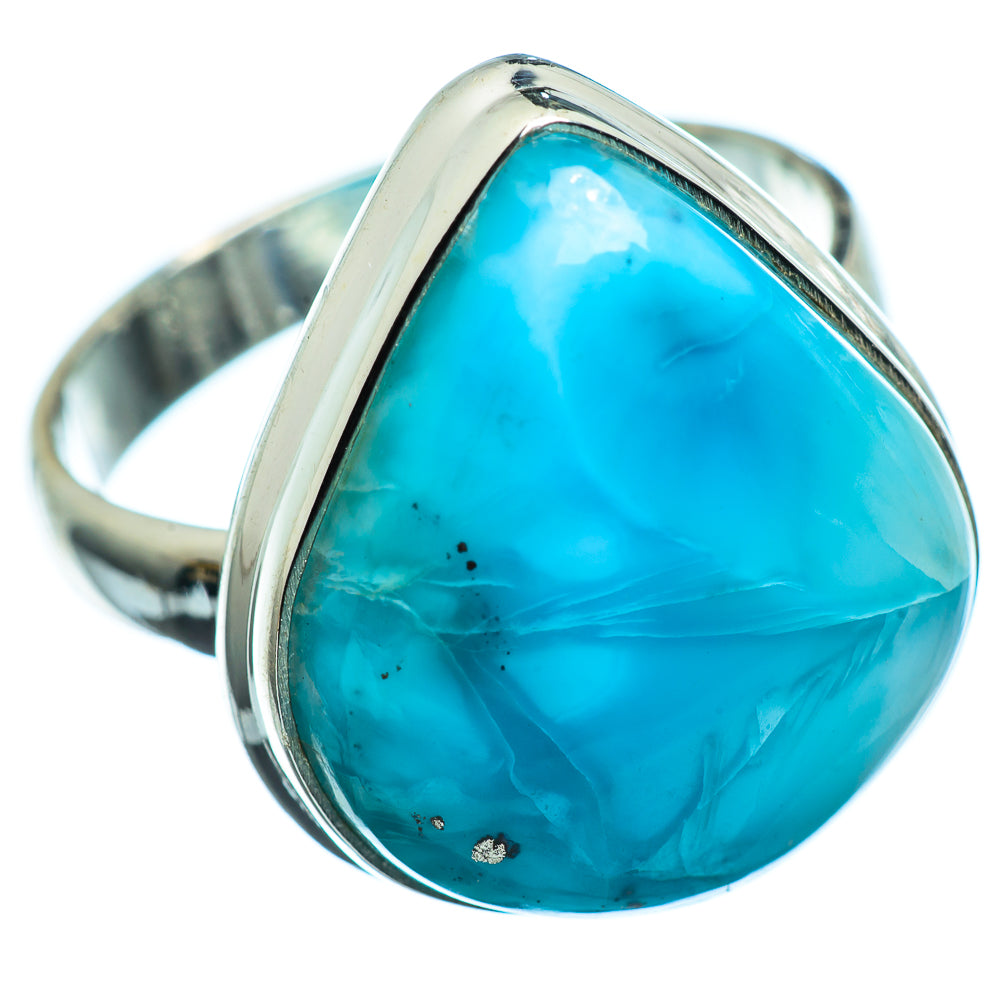 Larimar Rings handcrafted by Anasilvercos - RING1250